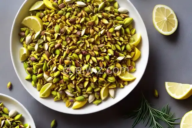 Saffron and Lemon Toasted Pistachios