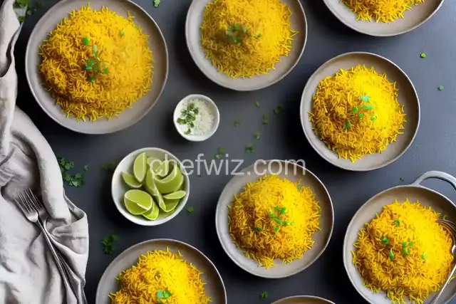 Saffron turmeric rice