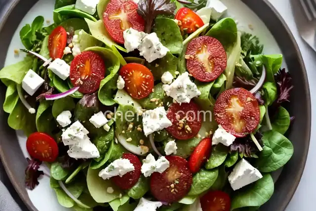 Salad with Warm Goat Cheese