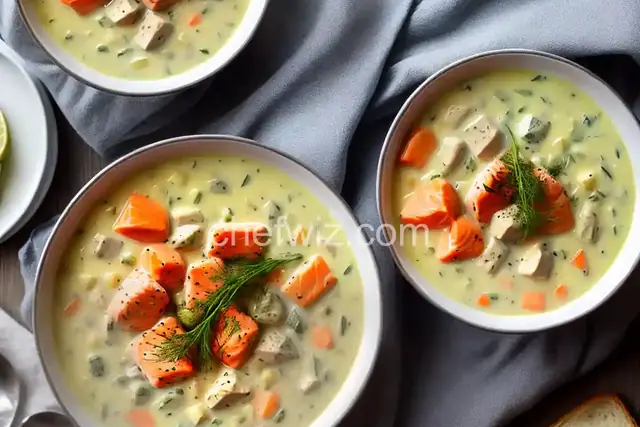 Salmon Chowder with Dill