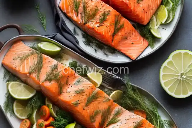 Salmon Fillets with Creamy Dill