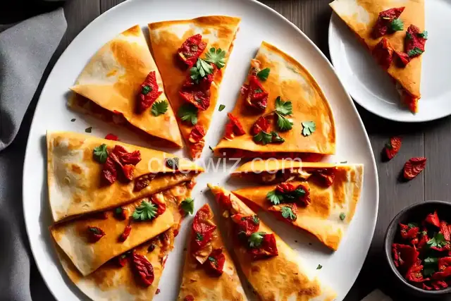 Salmon Quesadillas with Sun-Dried Tomatoes