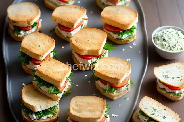 Salmon and Chive Tea Sandwiches