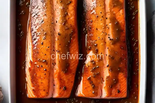 Salmon with Brown Sugar and Bourbon Glaze