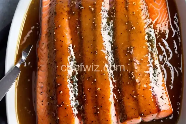 Salmon with Brown Sugar and Mustard Glaze