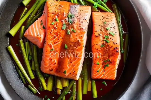 Salmon with Caramelized Leeks