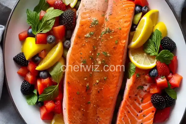 Salmon with Fruit Salsa