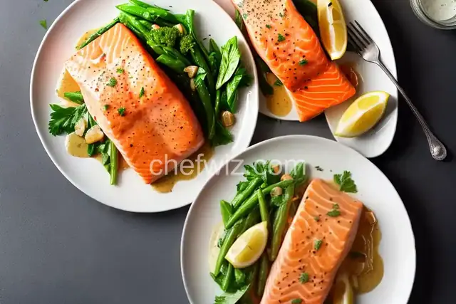 Salmon with Garlic-Butter Sauce