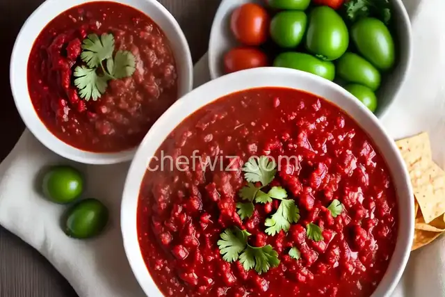 Salsa Roja: Red Chile-Tomatillo Salsa