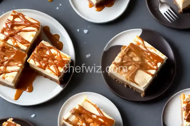 Salted Caramel Cheesecake Squares