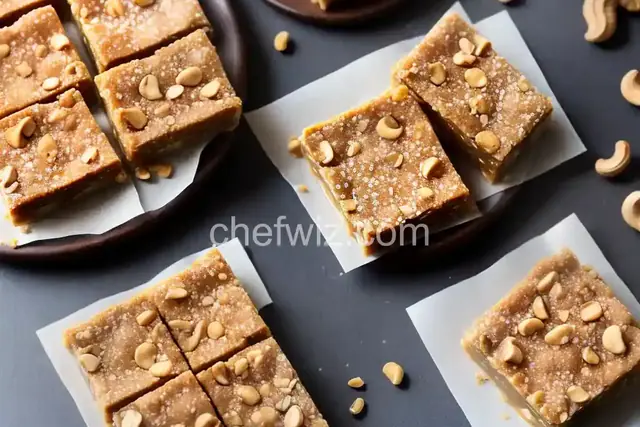 Salted Cashew Caramel Bars Recipe