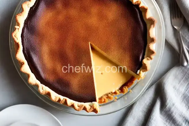 Salted Coffee Custard Pie