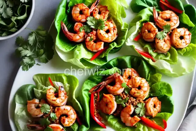 Sambal Shrimp Lettuce Wraps