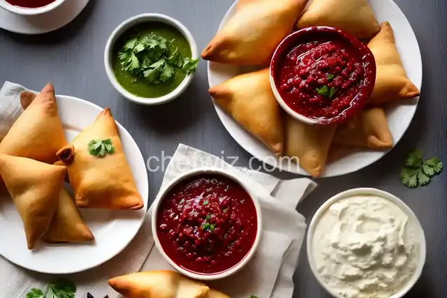 Samosas with Tamarind-Date Chutney