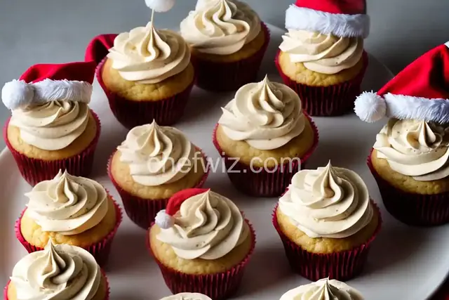 Santa Hat Cupcakes