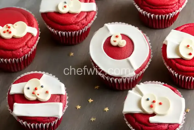 Santa Leg Cupcakes