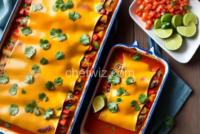 Sarah's Creamy Veggie Enchiladas