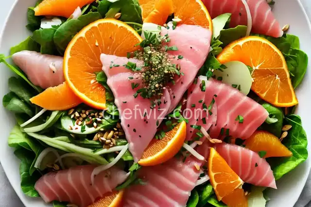 Sashimi Salad with Soy and Orange