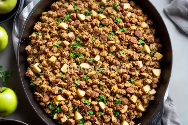 Sausage, Apple, and Walnut Stuffing