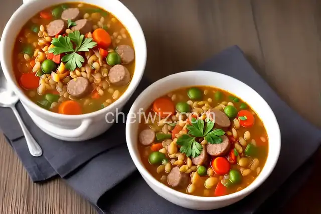 Sausage Barley Soup