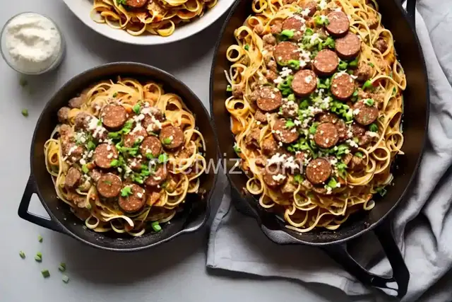 Sausage-Cauliflower Spaghetti