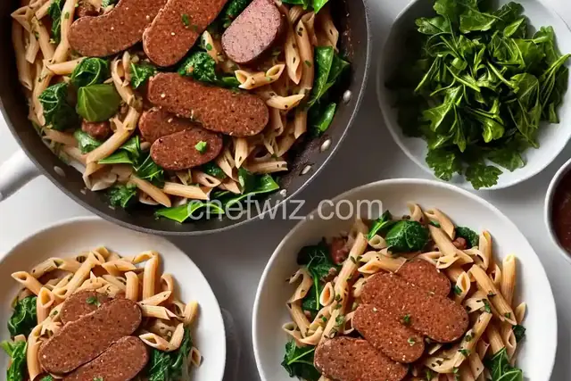 Sausage, Greens, and Beans Pasta