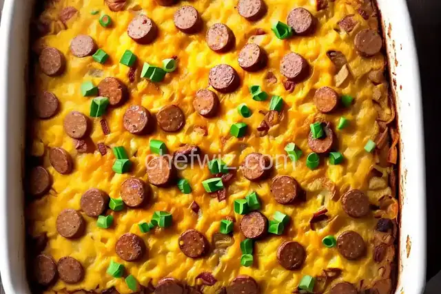 Sausage Hash Brown Breakfast Casserole