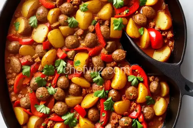 Sausage, Pepper and Potato Skillet