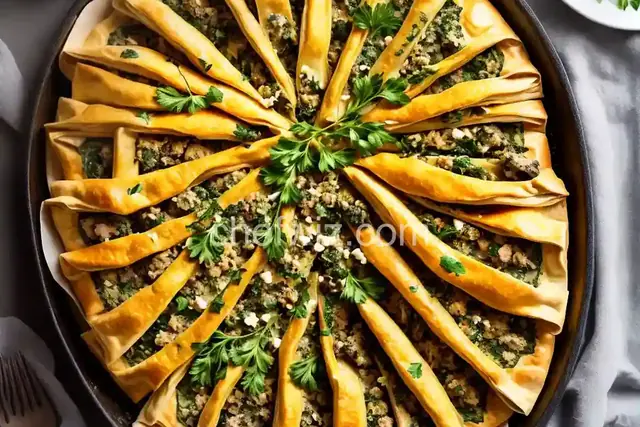 Sausage Spanakopita Triangles