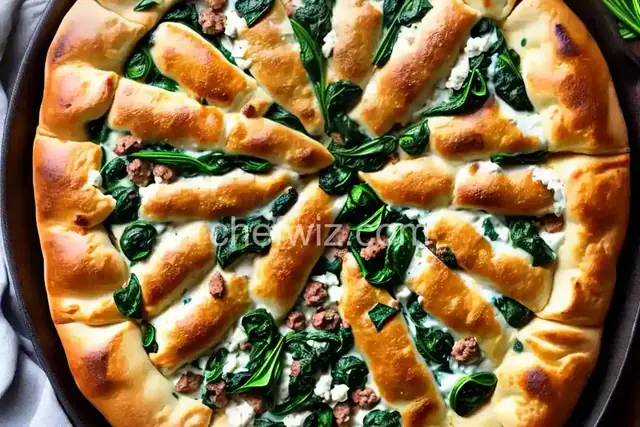 Sausage, Spinach, and Ricotta Calzone
