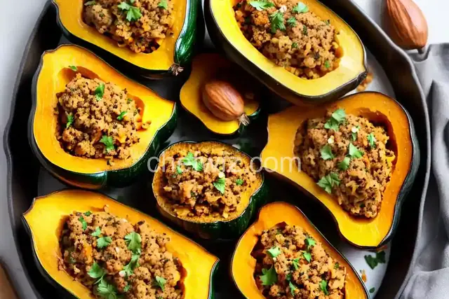 Sausage-Stuffed Acorn Squash