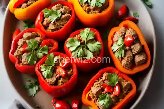 Sausage-Stuffed Piquillo Peppers