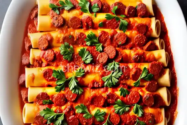 Sausage and Cheese Manicotti