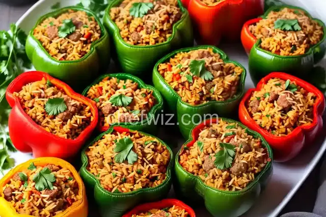 Sausage and Rice Stuffed Peppers