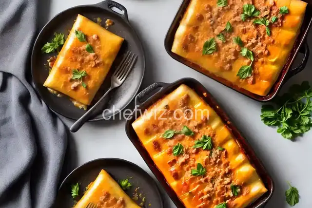 Sausage and Ricotta Baked Cannelloni