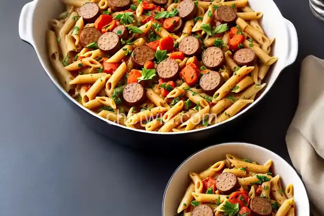 Sausage and Roasted Vegetable Penne