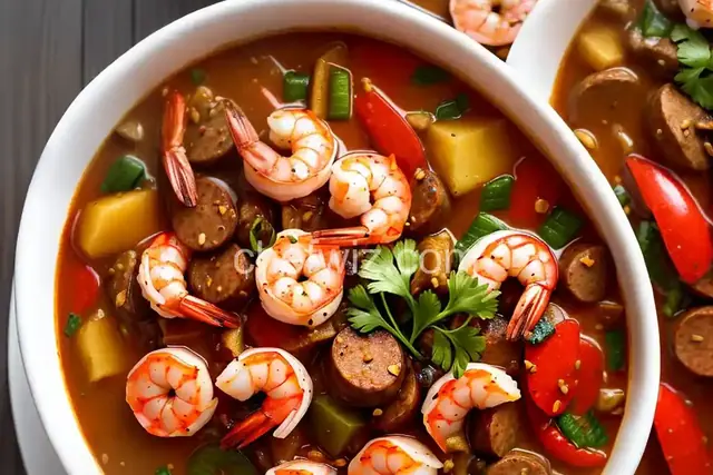 Sausage and Shrimp Gumbo