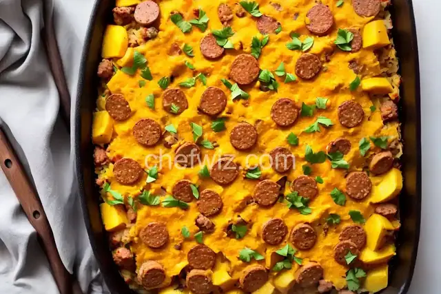 Sausage and Yellow Squash Casserole