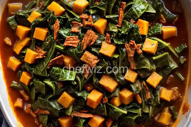 Sautéed Collard Greens and Sweet Onion with Paprika