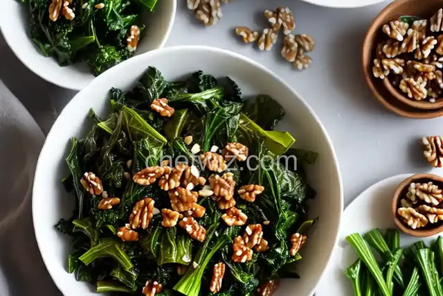 Saut√©ed Greens with Toasted Walnuts