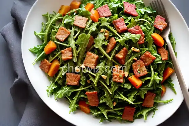 Sauteed Arugula with Pancetta and Garlic