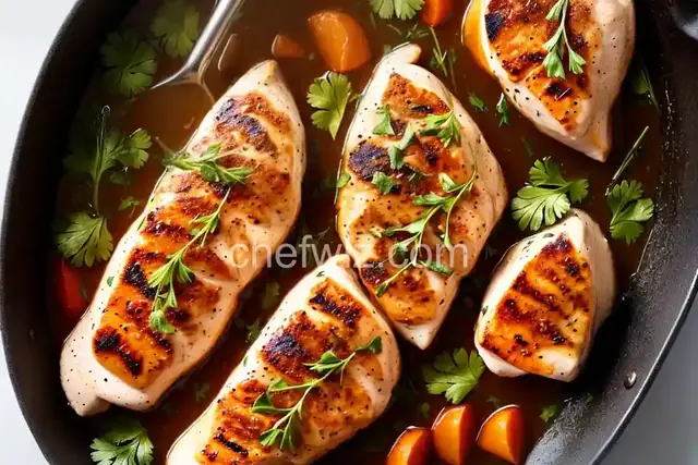 Sauteed Chicken Breasts with Fresh Herbs and Ginger