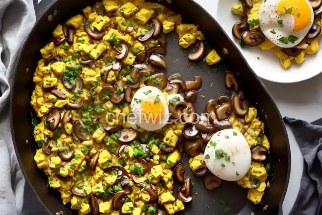 Sauteed Mushroom Scrambled Eggs
