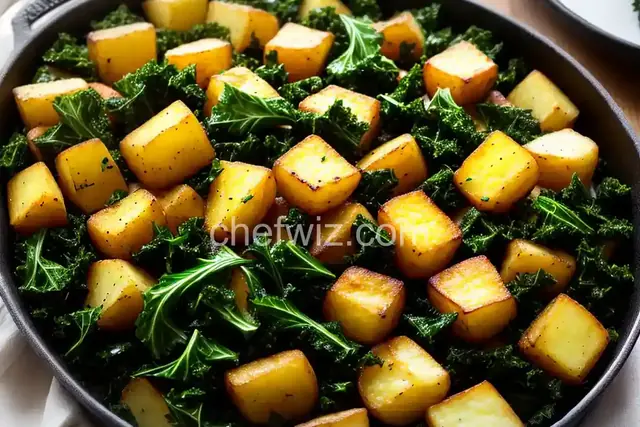 Sauteed Potatoes with Kale