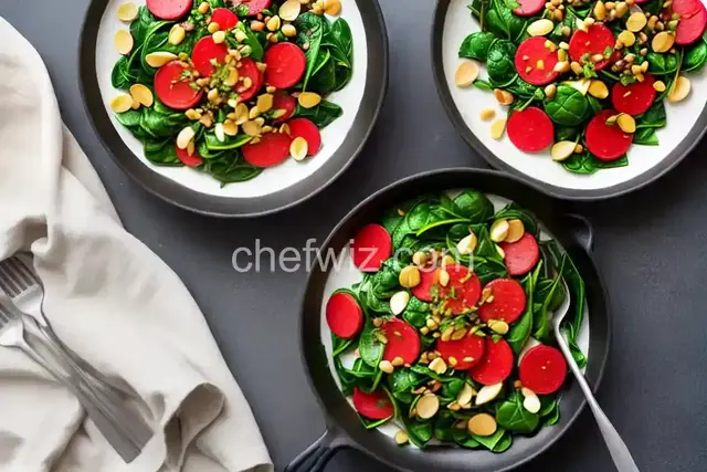 Sauteed Radishes with Spinach