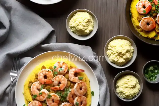 Sauteed Shrimp over Polenta