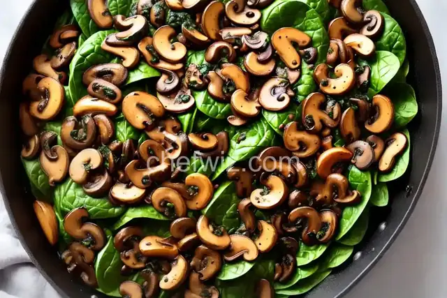Sauteed Spinach and Mushrooms