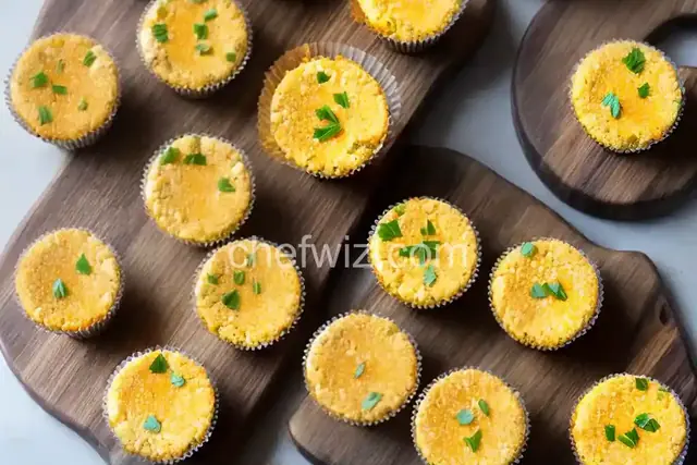Savory Breakfast Mini Cheesecakes