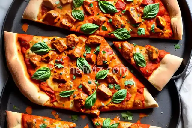 Savory Butter Chicken Pizza