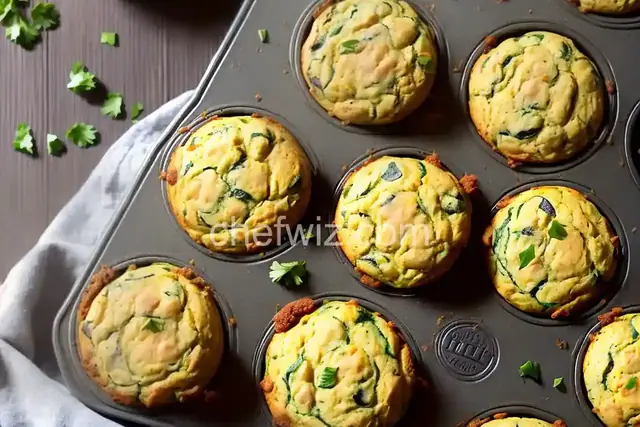 Savory Cheddar Zucchini Muffins